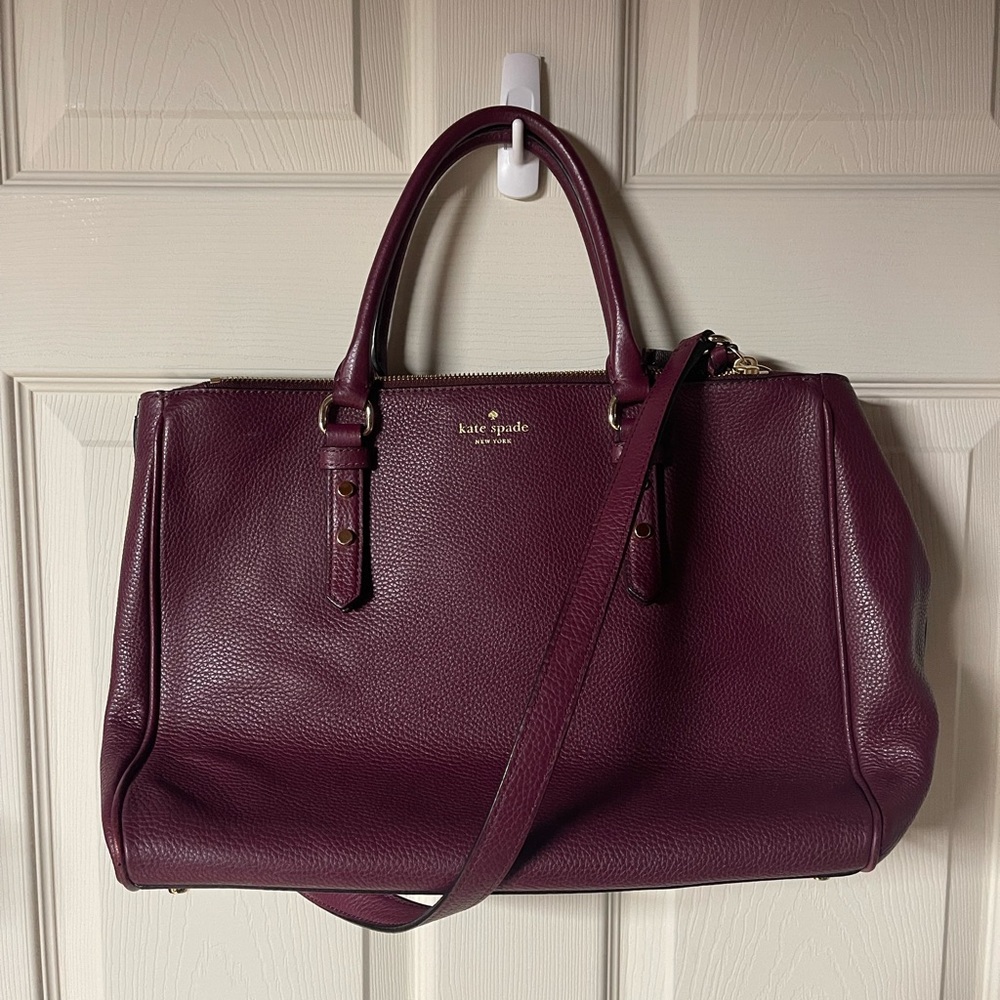 Kate Spade Deep Red Leather Handbag